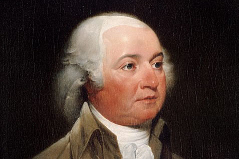 John Adams painting in profile